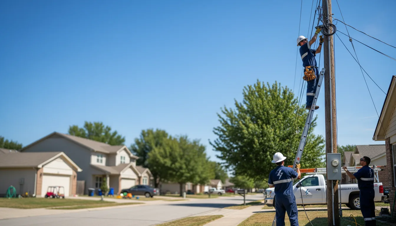 Residential electrician providing installation services in Kansasville, WI